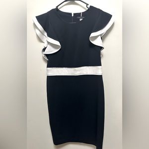 Navy and White Tommy Hilfiger Bodycon Spring 2023 Collection Dress